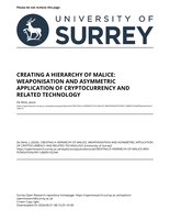 Creating a hierarchy of malice: weaponisation and asymmetric application of cryptocurrency and related technology