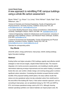 A new approach to retrofitting FHE campus buildings using a whole life carbon assessment