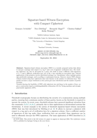 Signature-Based Witness Encryption with&nbsp;Compact Ciphertext