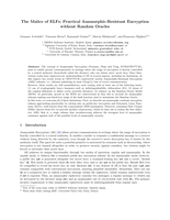 The Malice of&nbsp;ELFs: Practical Anamorphic-Resistant Encryption Without Random Oracles