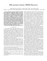 RIS-assisted Atomic MIMO Receiver