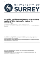 Localizing multiple sound sources by associating sub-band TDOA features for biodiversity monitoring