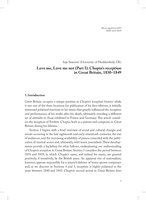 Love me, Love me not (Part I): Chopin’s reception in Great Britain, 1830-1849