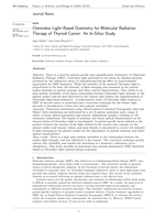 Cherenkov Light–Based Dosimetry for Molecular RadiationTherapy of Thyroid Cancer: An In-Silico Study