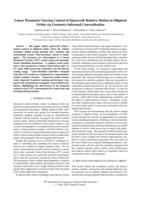 Linear Parameter-Varying Control of Spacecraft Relative Motion in Elliptical Orbits via Geometry-Informed Convexification