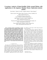Covariance Analysis of Quasi-Satellite Orbits around Phobos with Applications to the Japanese Martian Moons eXploration mission (MMX)