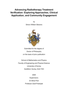 Advancing Radiotherapy Treatment Verification: Exploring Approaches, Clinical Application, and Community Engagement