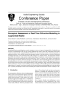Perceptual Assessment of Real-Time Diffraction Modelling in Augmented Reality
