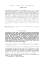 Mapping Corporate Climate Litigation Outside the United States