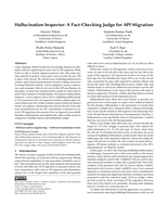 Hallucination Inspector: A Fact-Checking Judge for API Migration