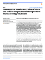 Genome-wide association studies of infant and toddler temperament in European and multi-ancestry populations