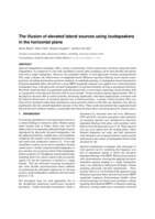 The illusion of elevated lateral sources using loudspeakers in the horizontal plane
