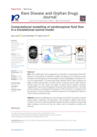 Computational modelling of cerebrospinal fluid flow in a translational canine model