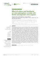 Effect of culture and familiarity on wine perception: a study with British and Spanish wine experts
