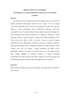 Digitally-enabled green technologies: How regional cross-domain relatedness shapes the green technology usefulness