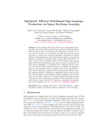 SignSparK: Efficient Multilingual Sign Language Production via Sparse Keyframe Learning