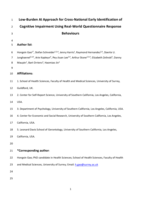 Low-burden AI approach for cross-national early identification of cognitive impairment using real-world questionnaire response behaviours