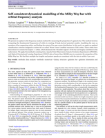 Self-consistent dynamical modelling of the Milky Way bar with orbital frequency analysis