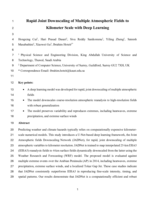 Rapid Joint Downscaling of Multiple Atmospheric Fields to 1  Kilometer Scale with Deep Learning