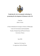 Exploring the role of aeroponic technology in promoting the development of biomass in the UK
