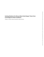 Scaling Relations for Binary Black Hole Merger Times from Cosmological Initial Conditions