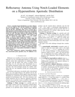 Reflectarray Antenna Using Notch-Loaded Elements on a Hyperuniform Aperiodic Distribution