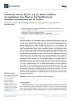 Salmonella enterica 13,23:i:- in a UK Broiler Hatchery: A Longitudinal Case Study of the Distribution of Resident Contamination and Its Control