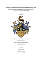 Cognitive and Behavioural Correlates of Mathematical Skills in Children with Reading Difficulties: Profiling, Co-occurrence, and Neural Insights