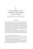 Practical Challenges involved in Hearing the Voices of Children in Divorce Mediation