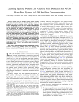 Learning Sparsity Pattern: An Adaptive Joint Detection for AFDM Grant-Free System in LEO Satellites Communication