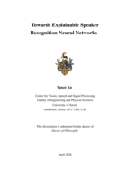 Towards Explainable Speaker Recognition Neural Networks