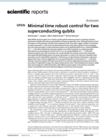 Minimal time robust control for two superconducting qubits
