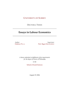 Essays in Labour Economics