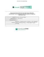 Improving Fintech Services through Human-Machine Interactions: User anthropomorphic perception through an affordance lens