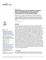 Dielectrophoresis and ζ-potential as potential low-cost complements to patch clamp for measurement of cell electrophysiology
