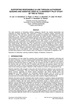 SUPPORTING RESPONSIBLE AI USE THROUGH AUTHORSHIP QUIZZING AND ASSISTIVE VIDEO AI: A UNIVERSITY PILOT STUDY OF TWO AI TOOLS
