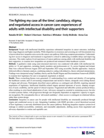 ‘I’m fighting my case all the time’. Candidacy, stigma, and negotiated access in cancer care: experiences of adults with intellectual disability and their supporters