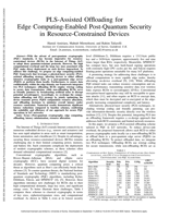 PLS-Assisted Offloading for Edge Computing-Enabled Post-Quantum Security in Resource-Constrained Devices