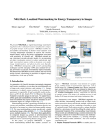 NRGMark: Localized Watermarking for Energy Transparency in Images