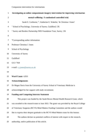 Randomised controlled trial to investigate an online compassionate imagery intervention for improving veterinarian mental wellbeing