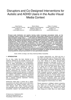 Disruptors and Co-Designed Interventions for Autistic and ADHD Users in the Audio-Visual Media Context
