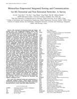 Metasurface-Empowered Integrated Sensing and Communications for 6G Terrestrial and Non-Terrestrial Networks: A Survey