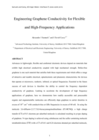 Engineering Graphene Conductivity for Flexible and High Frequency Applications