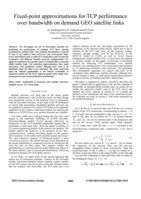 Fixed-Point Approximations for TCP Performance over Bandwidth on Demand GEO Satellite Links