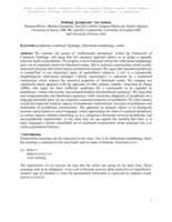 Defining ‘periphrasis’: key notions