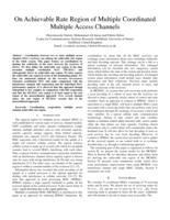 On Achievable Rate Region of Multiple Coordinated Multiple Access Channels