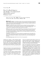 Does feedback improve the quality of computerized medical records in primary care?