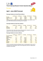 Travel Catering Research Centre Quarterly Report: Europe April - June 2005