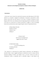 Attention-training: Immanence and ontological participation in Kaprow, Deleuze & Bergson