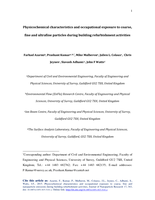 Physicochemical characteristics and occupational exposure to coarse, fine and ultrafine particles during building refurbishment activities